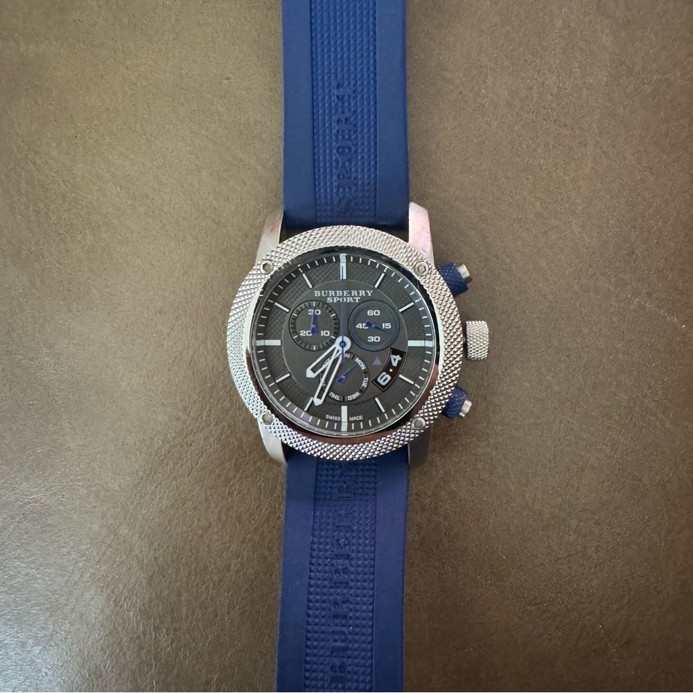 Burberry Blue Chronograph Watch